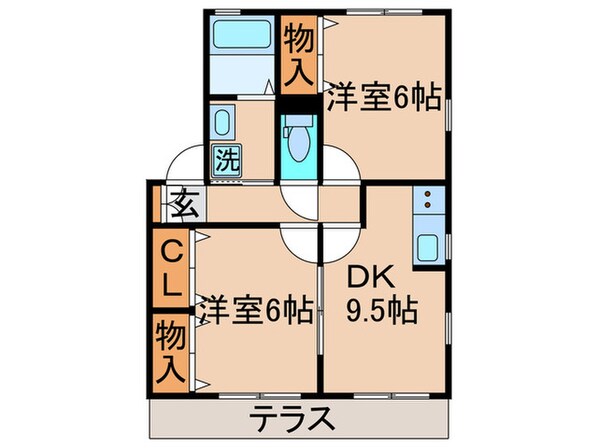 グリ－ンル－フの物件間取画像